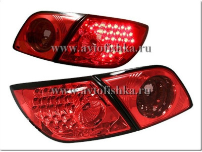 Mazda 3 (03-06) 3, 5 дв. фонари задние светодиодные красные, комплект лев.+прав.